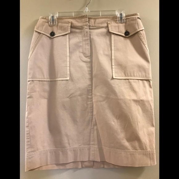 ST. JOHN Safari Style Khaki Skirt - Picture 8 of 16